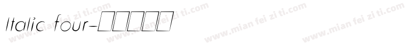 ltalic four字体转换